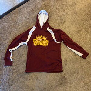 VTG 2010s Maroon/White/Yellow Kohelet Kings High School Performance Hoodie Large
